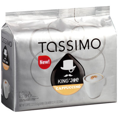 Tassimo King of Joe Cappuccino T Discs 8 ct. Espresso & 8 ct. Milk Creamer