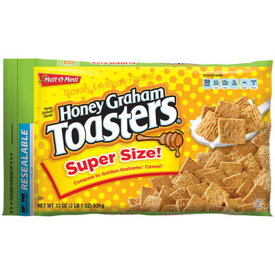 Malt-O-Meal® Honey Graham Toasters® Cereal 33 oz. ZIP-PAK®