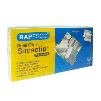 Rapesco Supaclip® 60 Stainless Steel Refill Clips