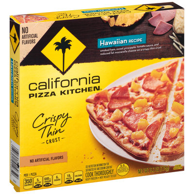 CALIFORNIA PIZZA KITCHEN Crispy Thin Crust Hawaiian Recipe Small Pizza 6.2 oz. Box