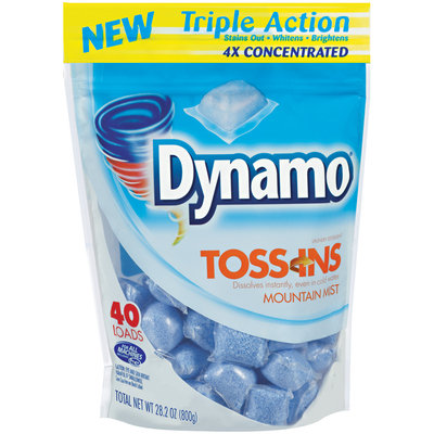 Dynamo® Toss-Ins Mountain Mist 4X Concentrated Laundry Detergent 28.2 oz. Bag