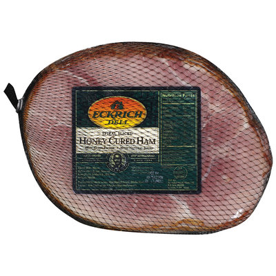 Eckrich Spiral Sliced Honey Cured W/Glaze Packet Deli - Ham