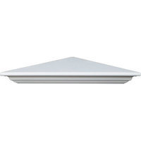Ekena Millwork 22-3/4 in. x 16-1/8 in. x 4-1/2 in. Polyurethane Classic Corner Shelf SH23X16X04CL