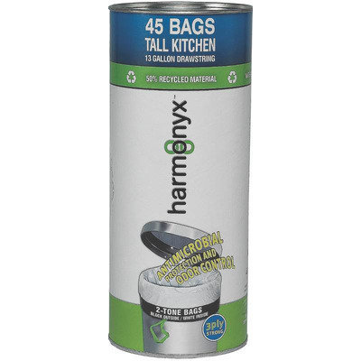 Harmonyx Trash Bags 13 gal. Tall Kitchen Trash Bags (40-Count)