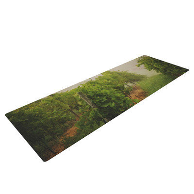 Kess Inhouse Grape Vines by Angie Turner Foggy Yoga Mat
