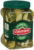 Claussen Kosher Dill Deli Style Spears Pickles 64 Oz Plastic Jar