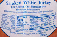 Carolina Turkey® Boneless Cured Smoked White Turkey
