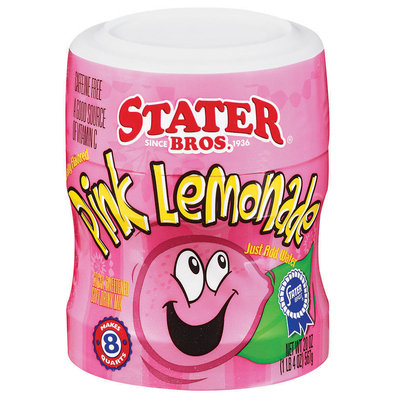 Stater Bros. Pink Lemonade Sugar Sweetened Soft Drink Mix 20 Oz Canister