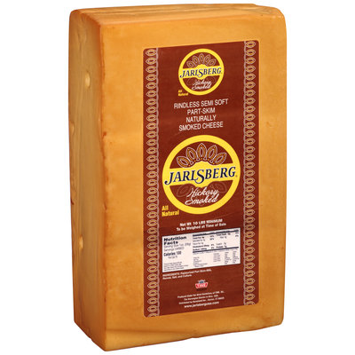 Jarlsberg® Hickory Smoked Rindless Semi Soft Part-Skim Naturally Smoked Cheese