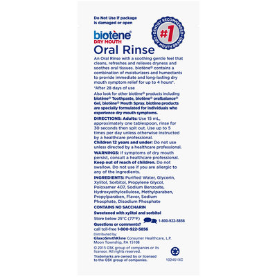 Biotene® Dry Mouth Fresh Mint Oral Rinse 0.5 fl. oz. Bottle