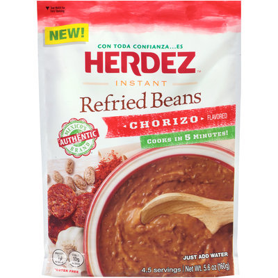 Herdez™ Instant Chorizo Flavored Refried Beans 5.6 oz. Pouch