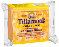 Tillamook® Colby Jack Thick Slices Cheese 12 ct 12 oz Wrapper