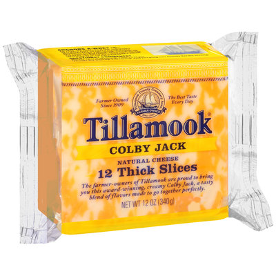 Tillamook® Colby Jack Thick Slices Cheese 12 ct 12 oz Wrapper