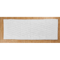 Textile Decor Castle 100% Cotton Shooting Star Reversible Bath Rug, 30 H X 20 W, White