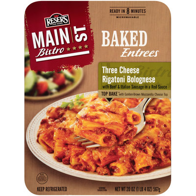 Reser's Fine Foods® Main St Bistro® Three Cheese Rigatoni Bolognese 20 oz Tray