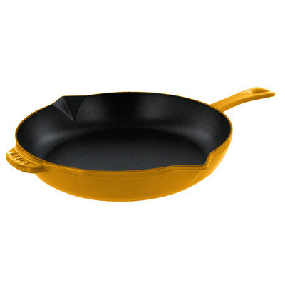 Staub Frying Pan Color: Saffron, Size: 12