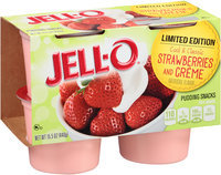 JELL-O Strawberries and Creme Pudding Snacks