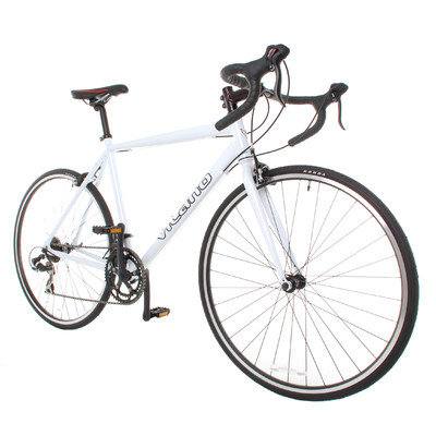 Vilano Shadow Road Bike - Shimano STI Integrated Shifters 54cm White