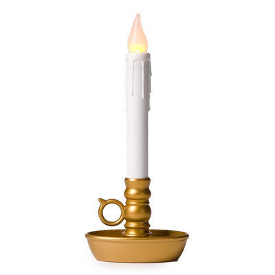 Plow & Hearth Flameless Candle Set (Set of 4) Finish: Antique Gold