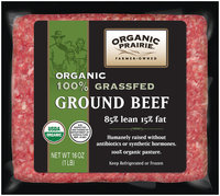 Organic Prairie® 100% Grassfed Ground Beef 85/15 16 oz.