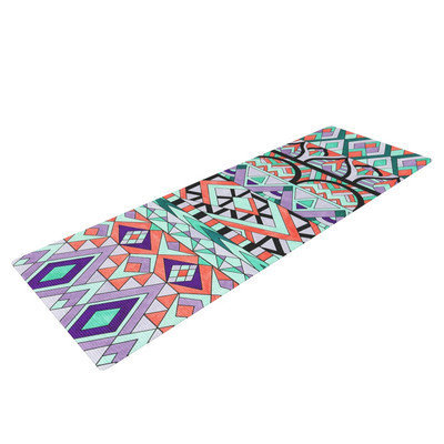 Kess Inhouse Tribal Invasion by Pom Graphic Design Abstract Yoga Mat
