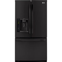 Lg - 24.7 Cu. Ft. French Door Refrigerator With Thru-the-door Ice And Water - Black