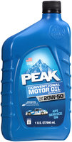 Peak® SAE 20W-50 Conventional Motor Oil 1 qt. Bottle
