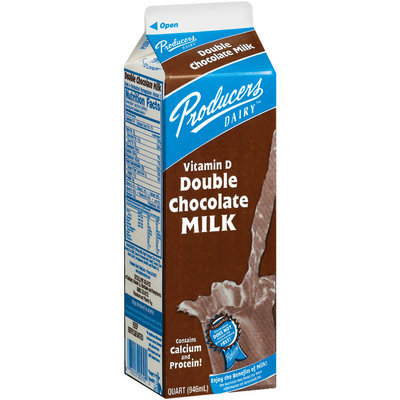 Producers Double Chocolate Vitamin D Milk 1 Qt Carton