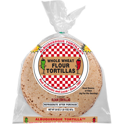 Albuquerque Tortilla™ Whole Wheat Flour Tortillas 20 oz. Bag