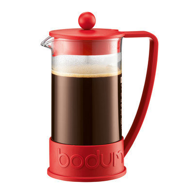 Bodum Brazil French Press Coffeemaker Size: 12 oz, Color: Red