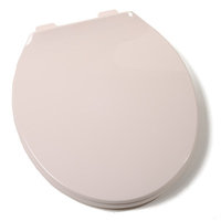 Findingking Deluxe Plastic Round Contemporary Toilet Seat - Finish: Fawn Beige