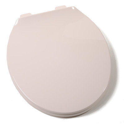 Findingking Deluxe Plastic Round Contemporary Toilet Seat - Finish: Fawn Beige
