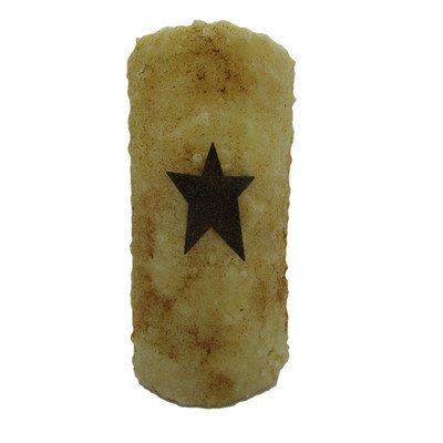Starhollowcandleco Snickerdoodle with Star Pillar Candle Size: 4