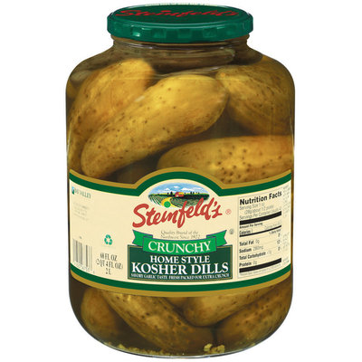 Steinfeld's Crunchy Home Style Kosher Dills Pickles 68 Oz Jar