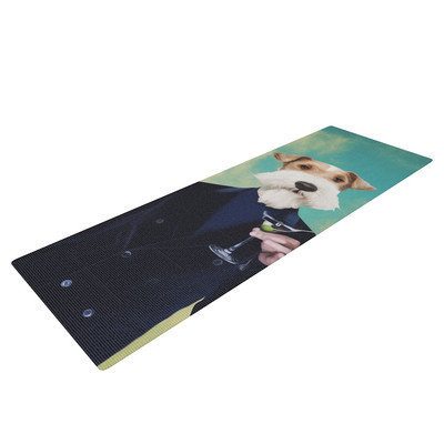 Kess Inhouse Passenger 8F by Natt Schnauzer Yoga Mat