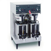 BUNN 20900.0010 Dual 120/208V 3S MEC Stainless Steel Funnel Top Handle GPR Brewer with Portable Server