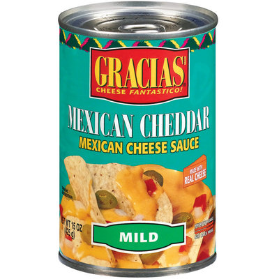 Gracias Mexican Cheddar Mild Cheese Sauce 15 Oz Pull-Top Can