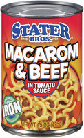 Stater Bros.® Macaroni & Beef in Tomato Sauce 15 oz