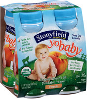Stonyfield Organic YoBaby Peach Drinkable Yogurt