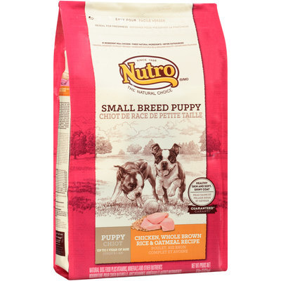 Nutro® Small Breed Puppy Chicken, Whole Brown Rice & Oatmeal Recipe Dog Food 8 lb. Bag