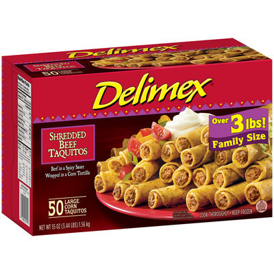 Delimex® Shredded Beef Taquitos 50 ct Box