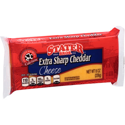 Stater Bros.® Extra Sharp Cheddar Cheese 8 oz. Brick