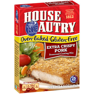 House-Autry® Oven-Baked Gluten-Free Extra Crispy Pork Seasoned Coating Mix 4.5 oz. Box