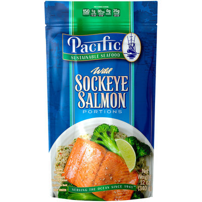 Pacific Sustainable Seafood™ Wild Sockeye Salmon Portions 12 oz. Pouch