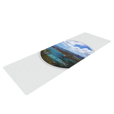 Kess Inhouse Enjoy Explore Experience by Deepti Munshaw Island Yoga Mat