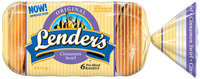 Lender's Frozen Original Cinnamon Swirl 6 Ct Bagels 12 Oz Bag