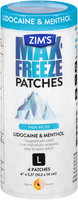Zim's® Max-Freeze Pain Relief Patches L 4 ct Container