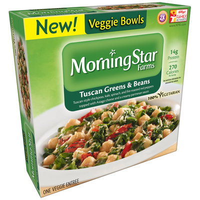 MorningStar Farms® Tuscan Greens & Beans Veggie Bowls 8.5 oz. Box
