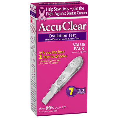 Accu-Clear Ovulation Test 7 ct Box