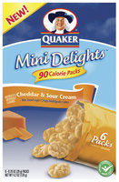 Mini Delights Cheddar & Sour Cream .70 Oz Packs Multigrain Cakes 6 Ct Package